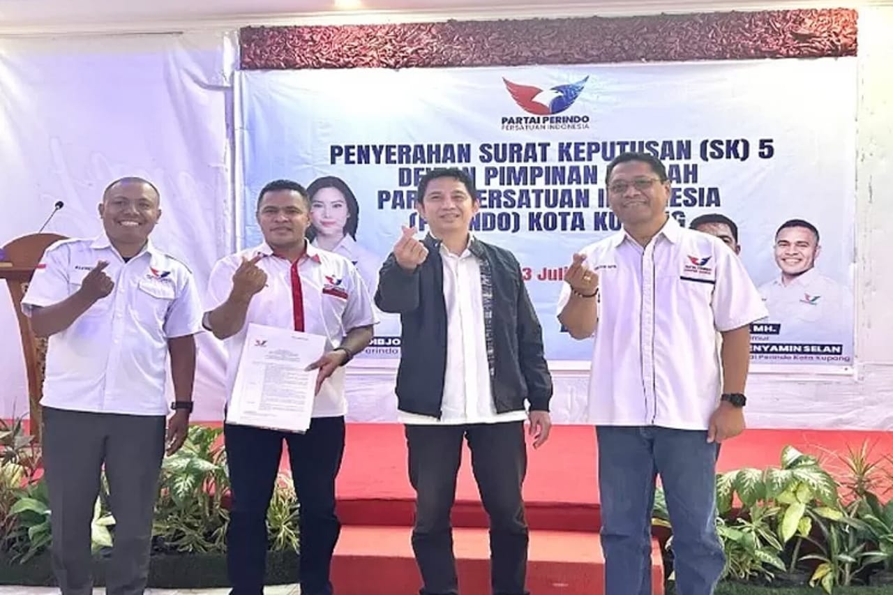 Kerja Keras, Inovatif & Perjuangkan Aspirasi Rakyat! Otniel Benyamin Selan Pimpin Partai Perindo Kota Kupang