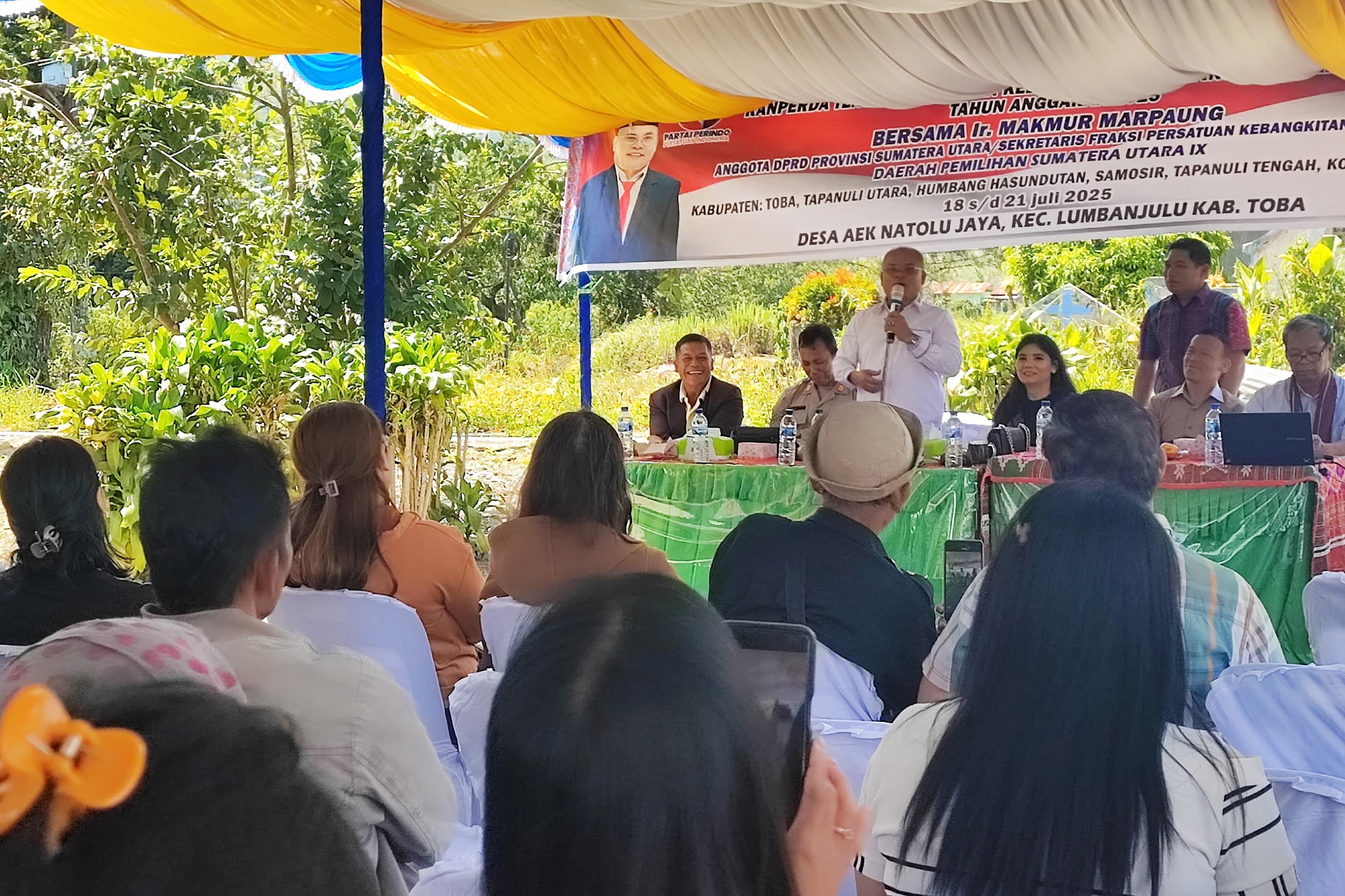 Pacu PAD & Lestarikan Budaya Lokal, Legislator Partai Perindo Makmur Marpaung Gencar Sosialisasikan Rancangan Perda dari Desa ke Desa