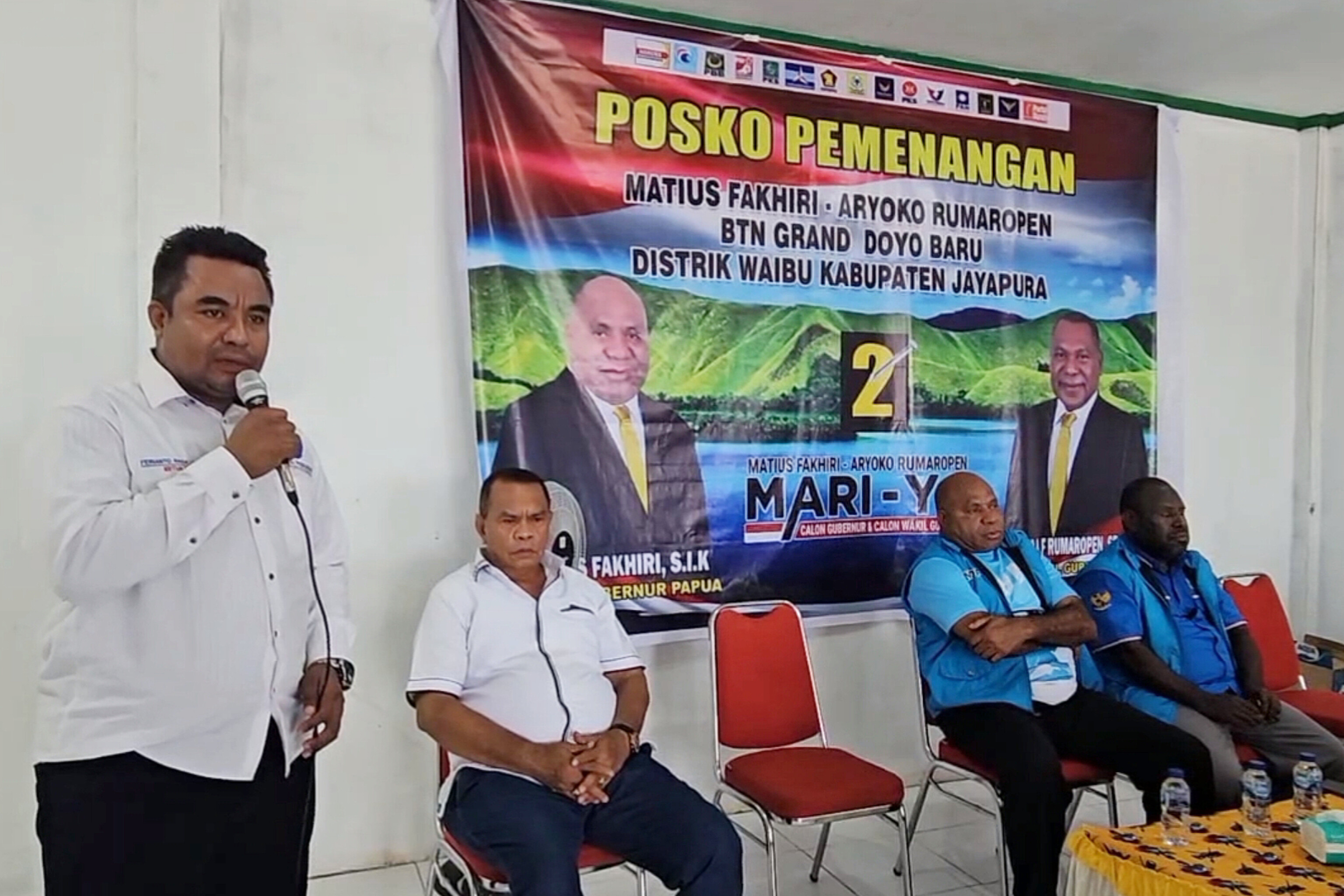 Mesin Partai Perindo Kabupaten Jayapura Siap Bergerak Menangkan Mathius D Fakhiri - Aryoko Rumaropen (Mari-Yo) di PSU Papua
