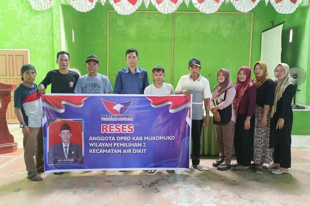 Fokus Bangun Pendidikan & Infrastruktur, Legislator Partai Perindo Ali Azwar Komitmen Terus Perjuangkan Aspirasi Warga Mukomuko