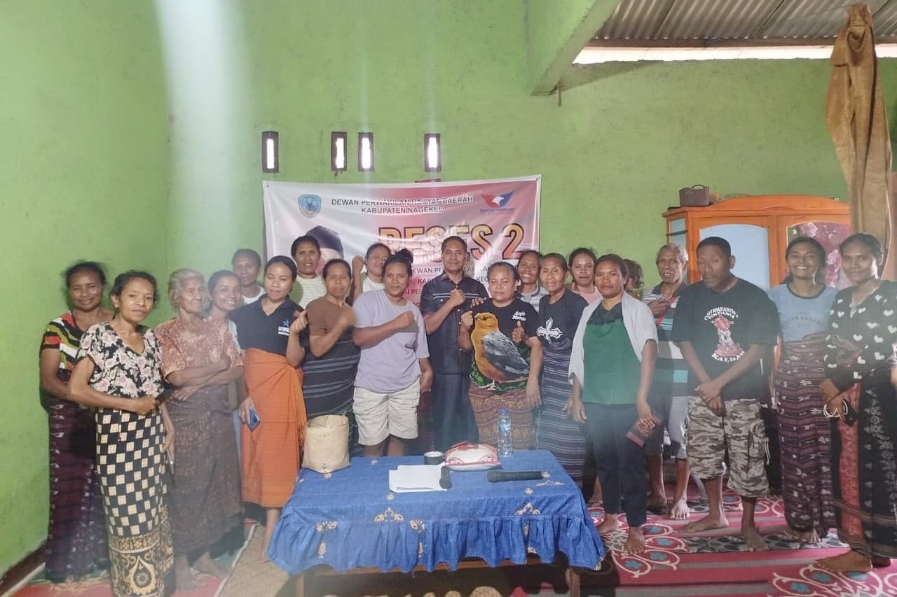 Keliling Desa Serap Aspirasi, Legislator Partai Perindo Nagekeo NTT Kosmas Lawa Bagho Perjuangkan Air Bersih hingga Investasi Porang