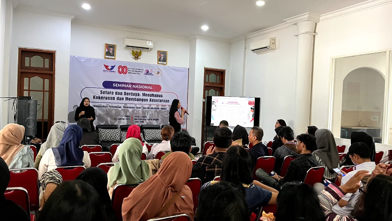 Pacu Kesetaraan, Keadilan Sosial & Politik Inklusif, Partai Perindo Jawa Timur Gelar Seminar 'Setara dan Berdaya'