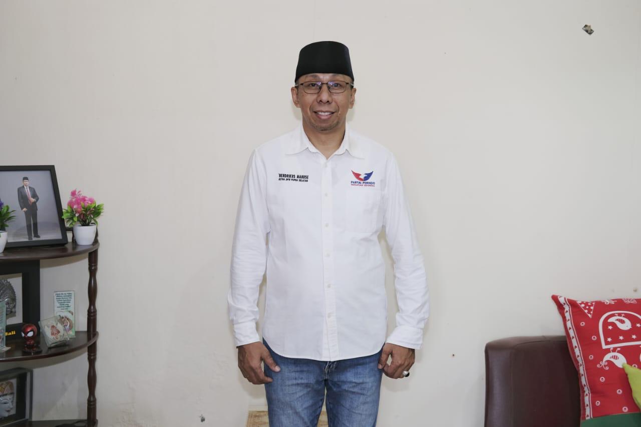 Partai Perindo Papua Selatan Apresiasi MK Tolak Gugatan Hasil PSU Pilkada, Hendrikus Mahuze: Mari Bersama Bangun Boven Digoel!