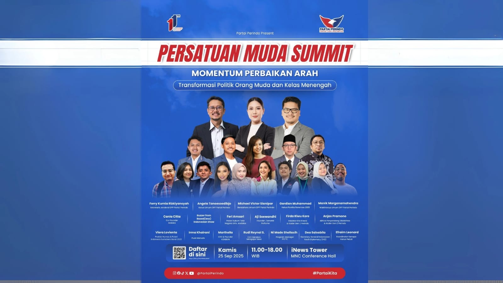 Persatuan Muda Summit, Partai Perindo Beri Ruang Inklusif untuk Pemuda hingga Disabilitas Adu Gagasan demi Rakyat Indonesia Naik Kelas