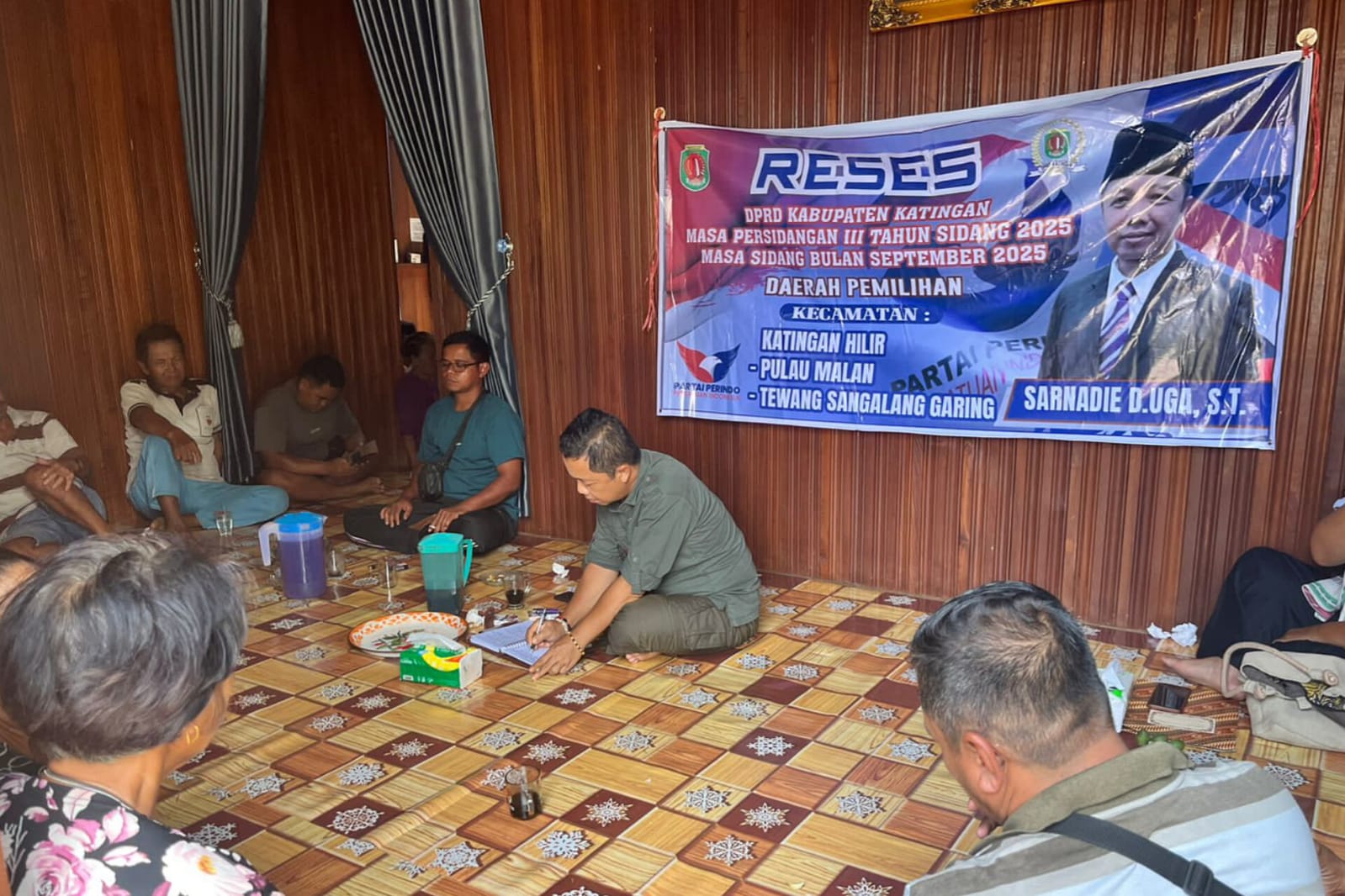 Warga 3 Kecamatan di Katingan Titip Aspirasi Perbaikan Jalan hingga Bantuan Alat Pertanian, Legislator Partai Perindo Sarnadie D Uga Siap Perjuangkan