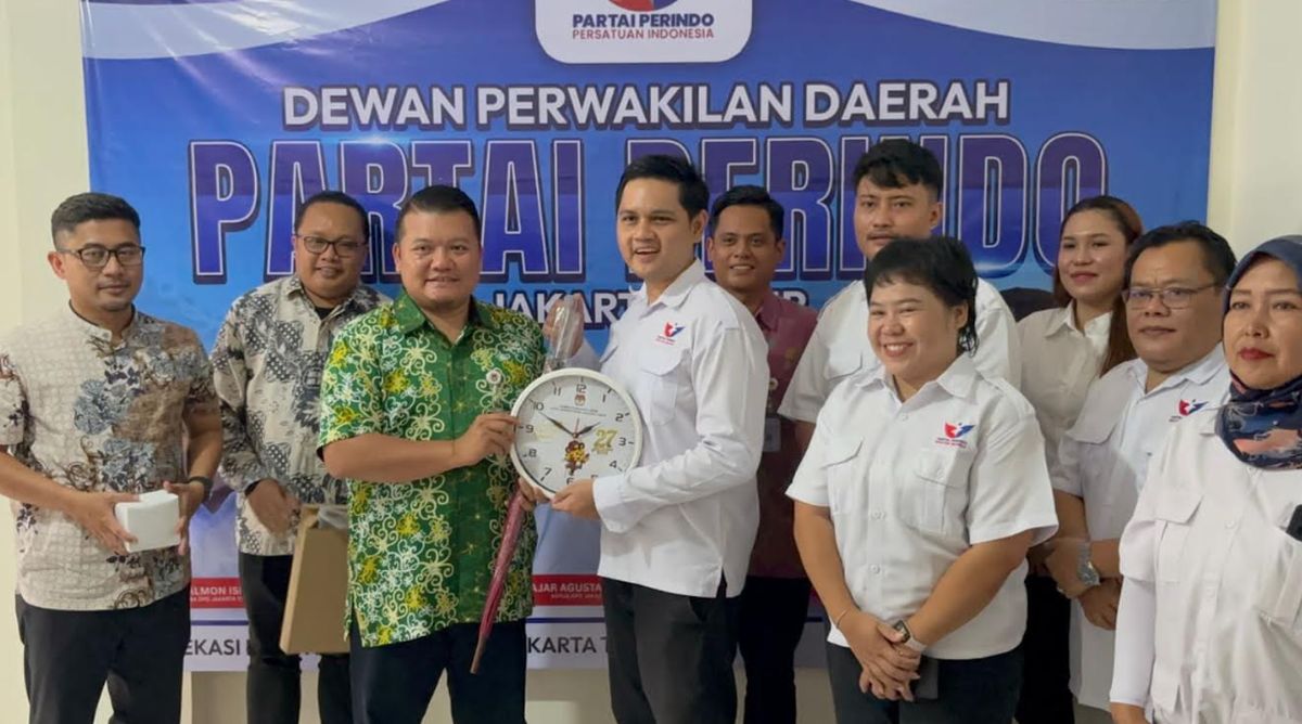 KPU Jaktim Jalin Silaturahmi Sambangi Markas DPD Perindo