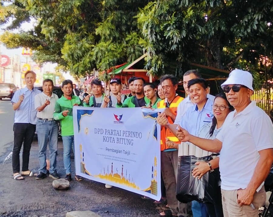 Perindo Bitung Dorong Kepedulian Sosial dengan Libatkan UMKM dalam Aksi Berbagi Takjil Ramadan