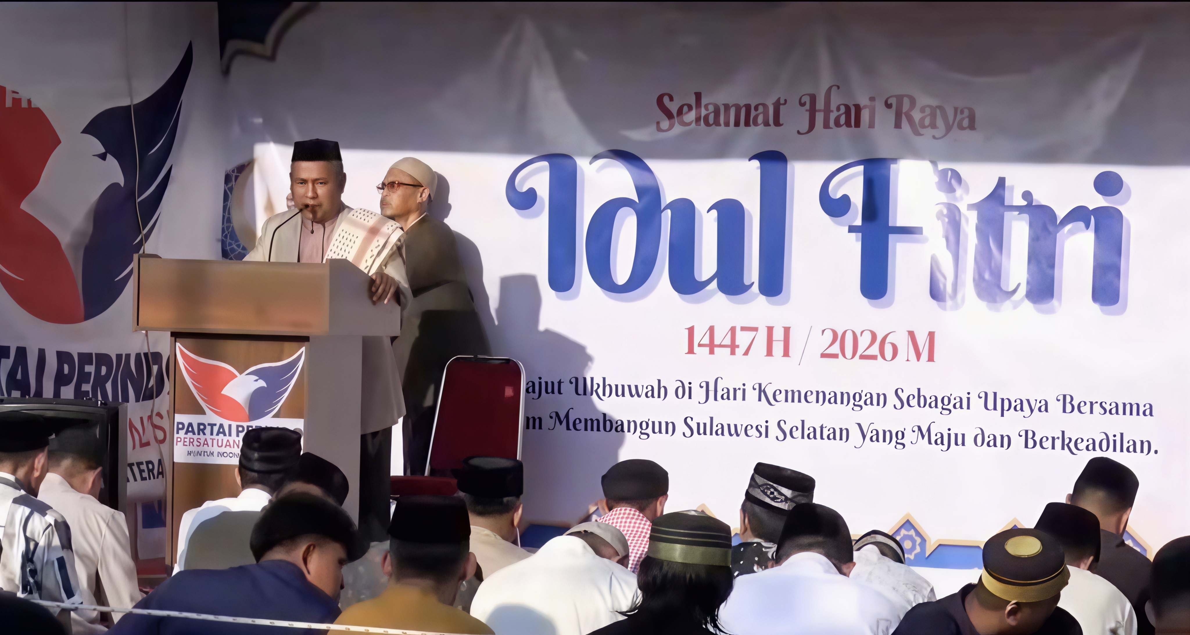 Perindo Sulsel Gelar Salat Idul Fitri, Perkuat Kebersamaan dan Ukhuwah di Makassar