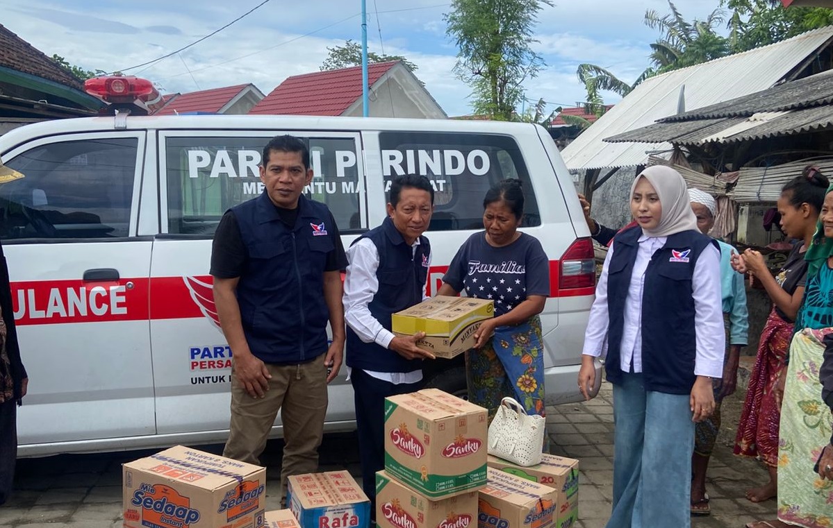 3 Legislator Partai Perindo Turun ke Lokasi Banjir Lombok Timur, Salurkan Pompa dan Logistik