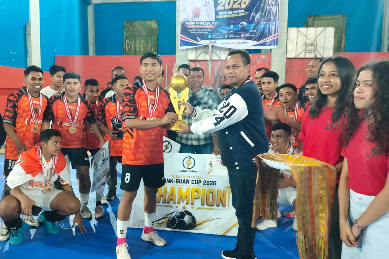 Sponsori Turnamen Futsal, Marthen Natonis Dorong Anak Muda TTS Tumbuh Disiplin & Sportif