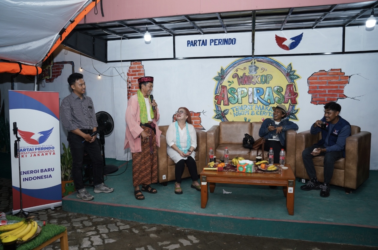 DPW Partai Perindo DKI Launching Warkop Aspirasa, Gelar Diskusi Refleksi 499 Tahun Jakarta