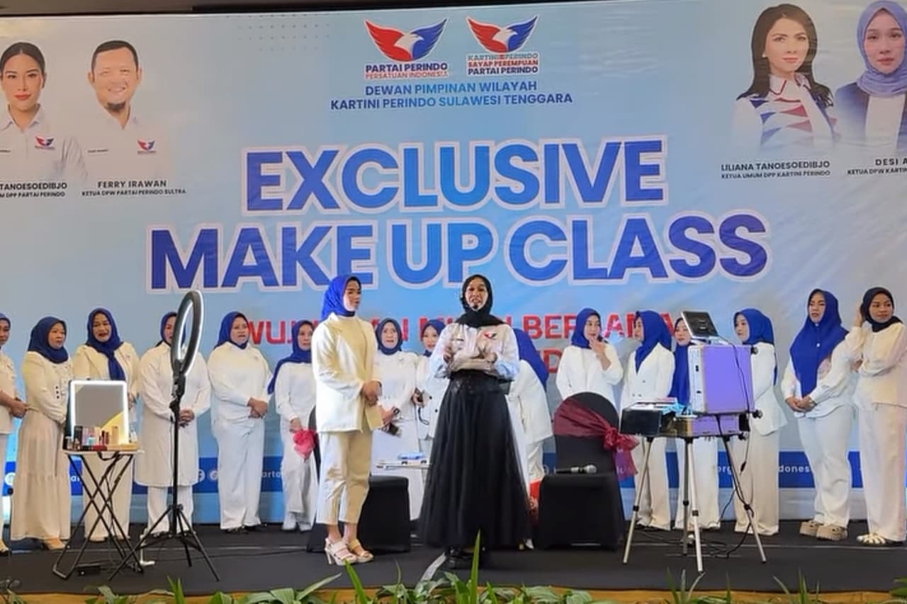 Kartini Perindo Sultra Latih 150 Perempuan Tata Rias Gratis, Dorong Keterampilan Jadi Penghasilan