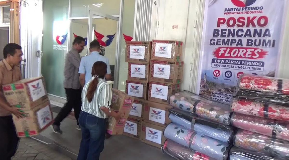 Jalur Logistik Gempa NTT Mulai Terbuka, Perindo Bergerak Distribusikan Bantuan ke Wilayah Terisolir