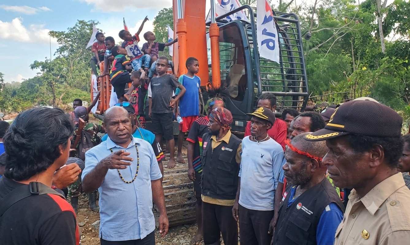Buka Jalan Sepanjang 11 KM, Itaman Thago Hubungkan Akses Ekonomi Warga Kobakma–Arsbol