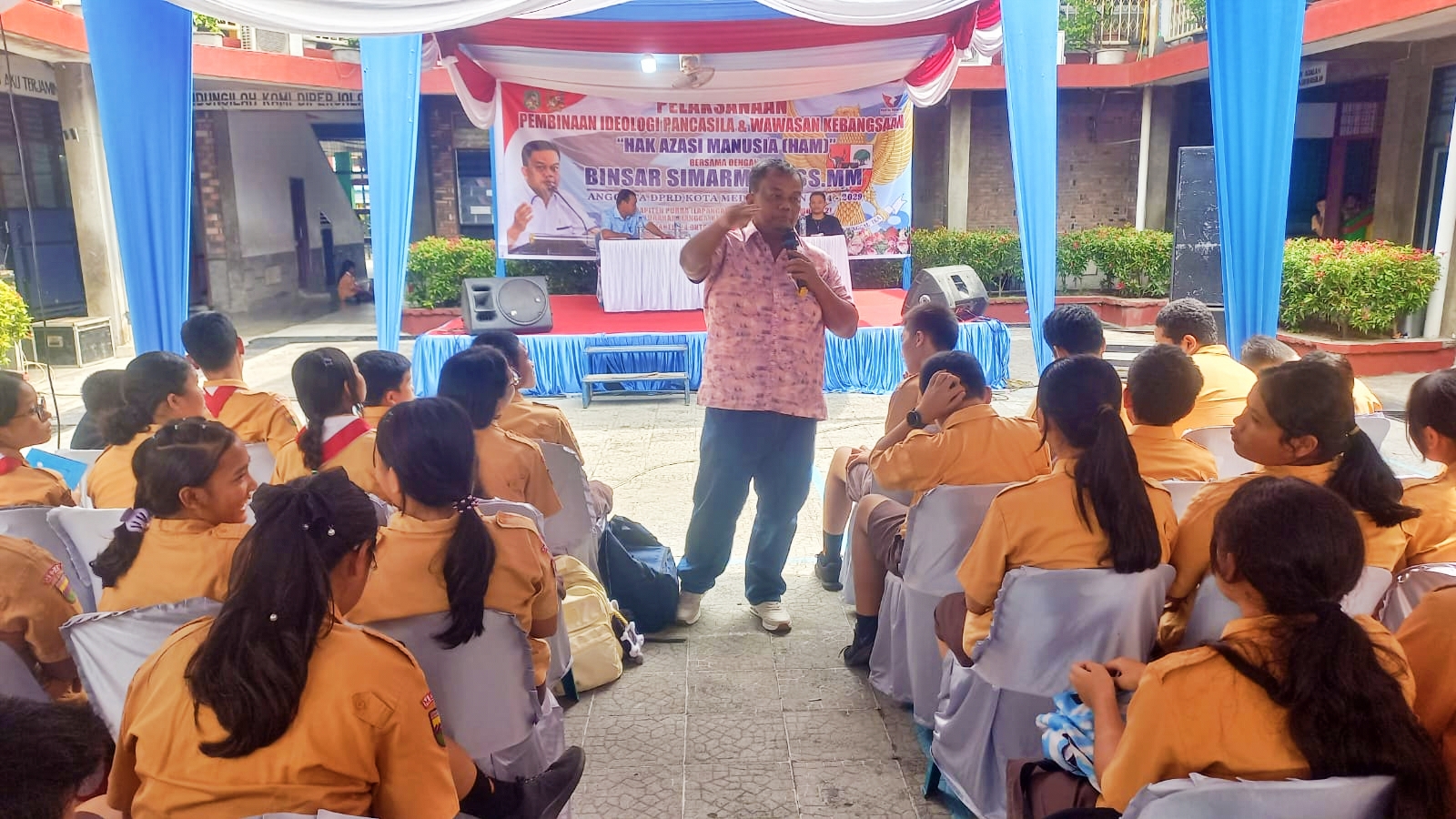 Wujudkan Ruang Belajar Kondusif, Legislator Perindo Binsar Simarmata Tanamkan Nilai HAM Sejak Dini