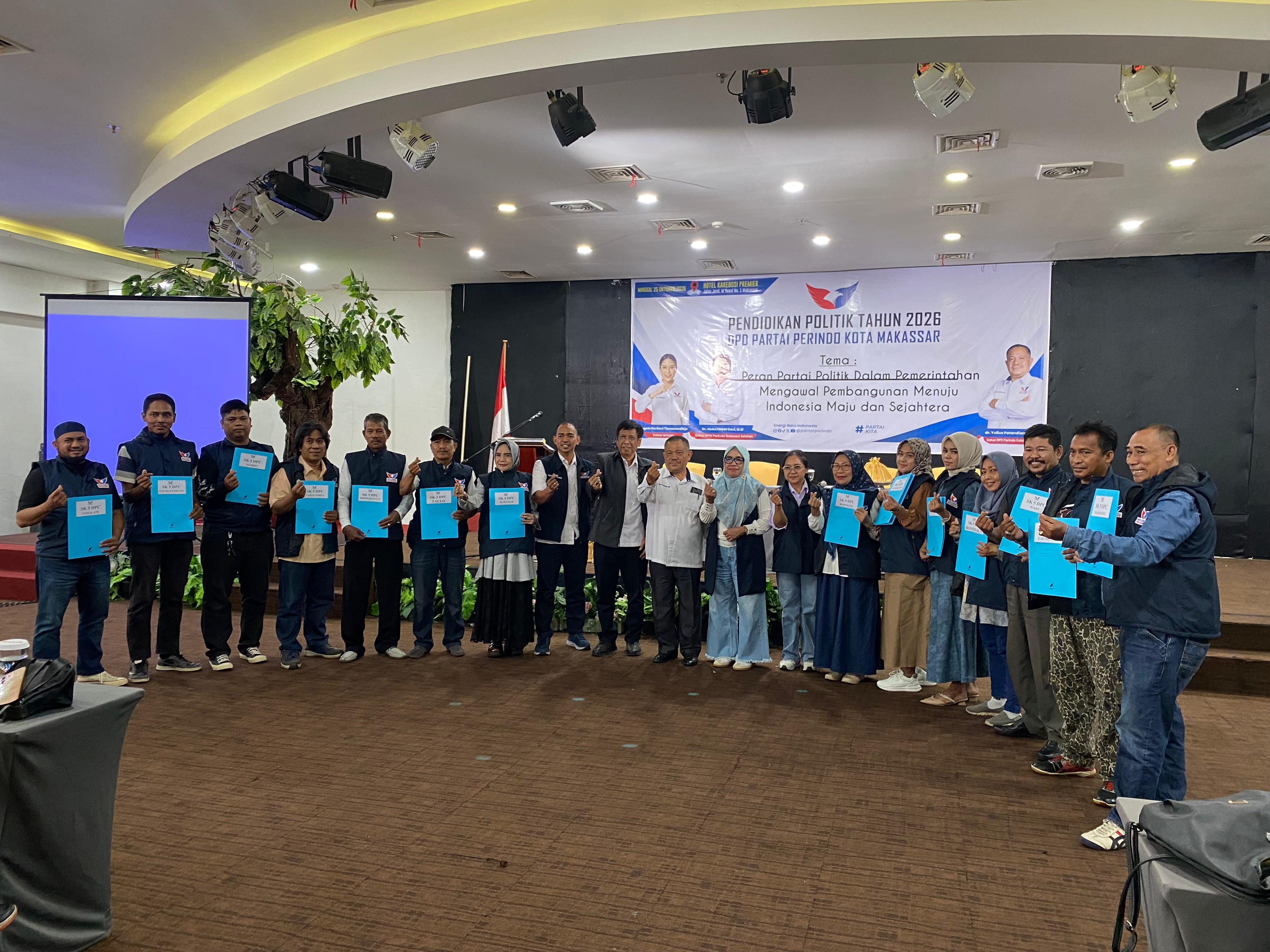 Bekali Kader Lewat Pendidikan Politik, Perindo Makassar Siapkan Mesin Partai Hadapi Pemilu 2029