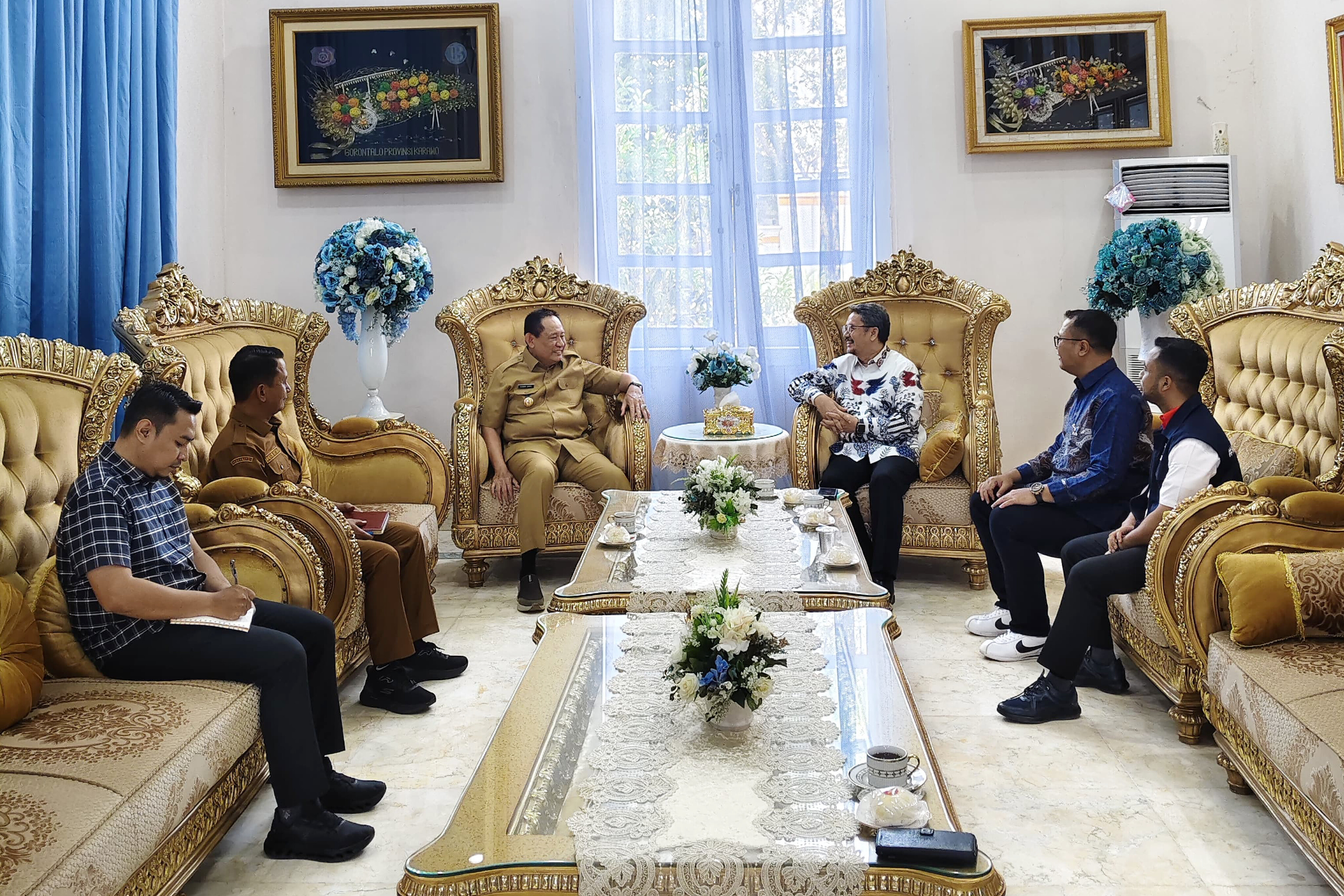 Silaturahmi dengan Gusnar Ismail, Partai Perindo Siap Berkolaborasi Membangun Perekonomian Gorontalo