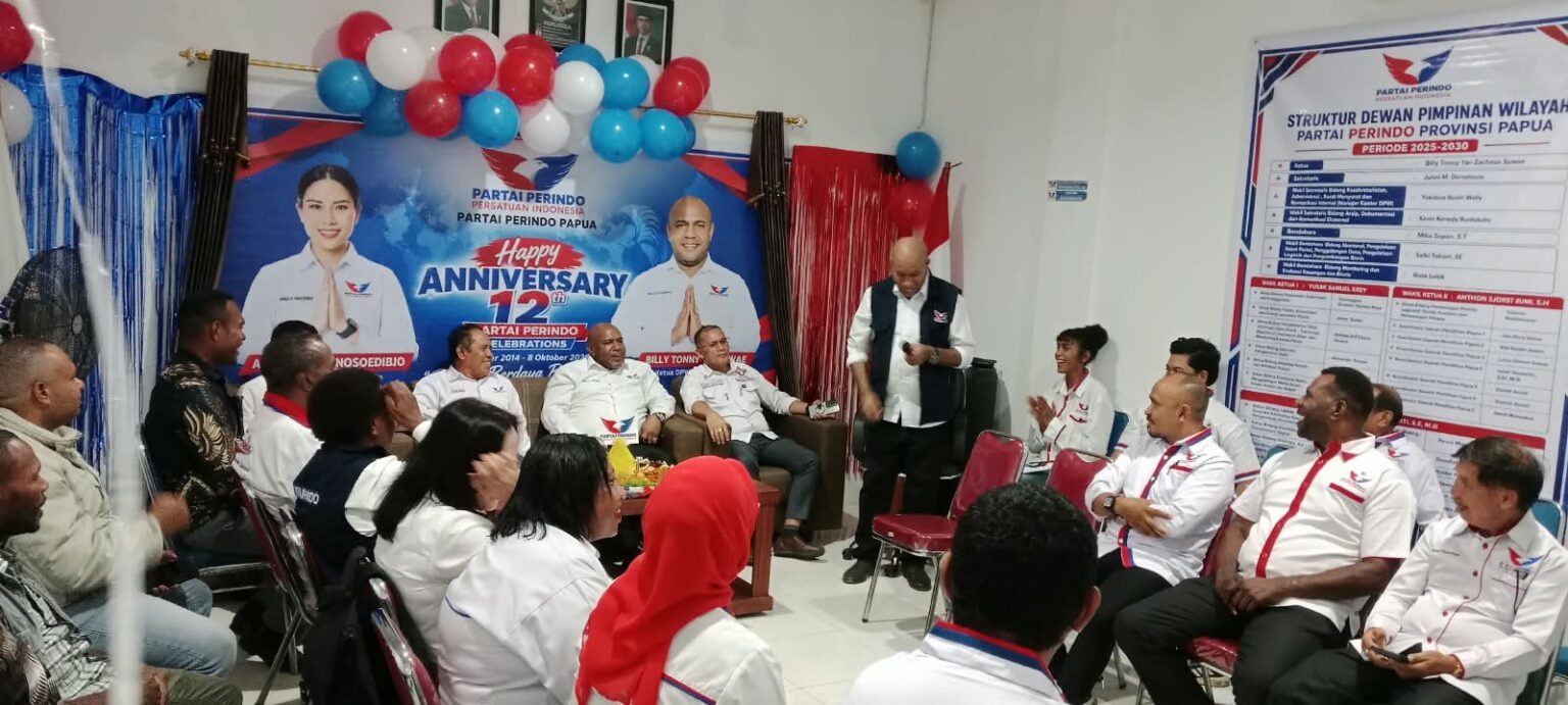 HUT ke-12, Partai Perindo Papua Perkuat Komitmen Pengabdian kepada Masyarakat